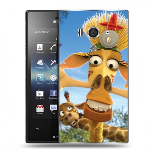 Дизайнерский пластиковый чехол для Sony Xperia acro S Мадагаскар