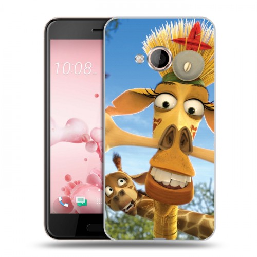 Дизайнерский силиконовый чехол для HTC U Play Мадагаскар