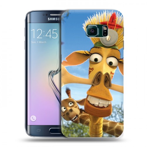 Дизайнерский пластиковый чехол для Samsung Galaxy S6 Edge Мадагаскар