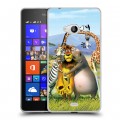 Дизайнерский пластиковый чехол для Microsoft Lumia 540 Мадагаскар