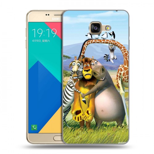 Дизайнерский силиконовый чехол для Samsung Galaxy A9 Мадагаскар