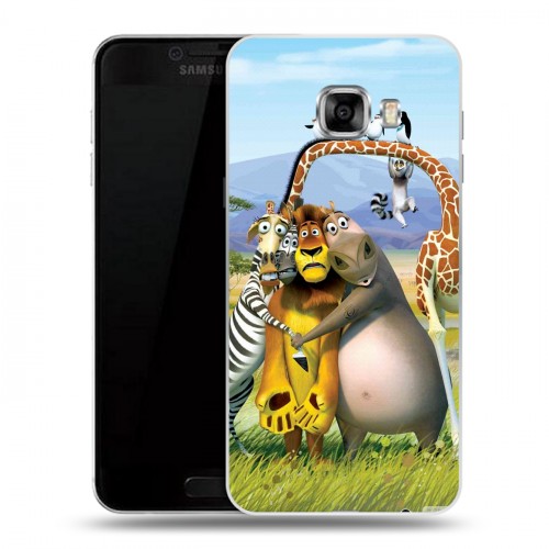 Дизайнерский пластиковый чехол для Samsung Galaxy C5 Мадагаскар