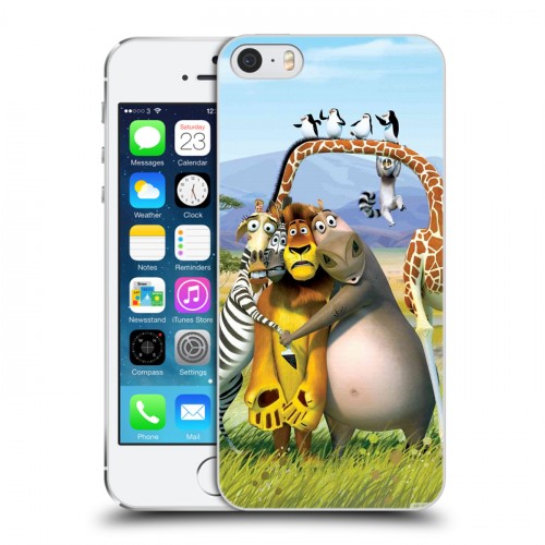 Дизайнерский пластиковый чехол для Iphone 5s Мадагаскар