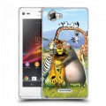 Дизайнерский пластиковый чехол для Sony Xperia L Мадагаскар