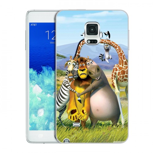 Дизайнерский пластиковый чехол для Samsung Galaxy Note Edge Мадагаскар