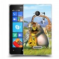 Дизайнерский пластиковый чехол для Microsoft Lumia 435 Мадагаскар