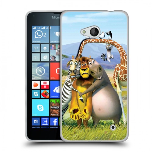 Дизайнерский пластиковый чехол для Microsoft Lumia 640 Мадагаскар