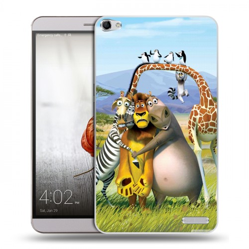 Дизайнерский пластиковый чехол для Huawei MediaPad X2 Мадагаскар