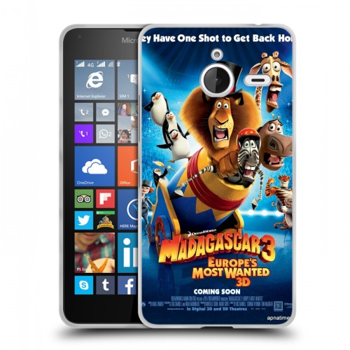 Дизайнерский пластиковый чехол для Microsoft Lumia 640 XL Мадагаскар