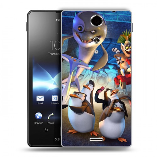 Дизайнерский пластиковый чехол для Sony Xperia TX Мадагаскар