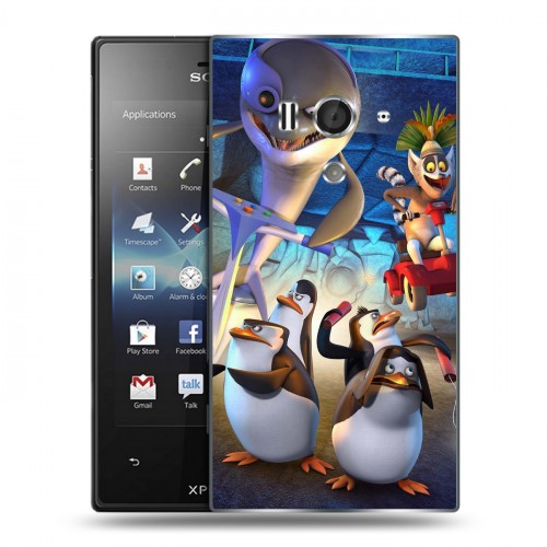 Дизайнерский пластиковый чехол для Sony Xperia acro S Мадагаскар