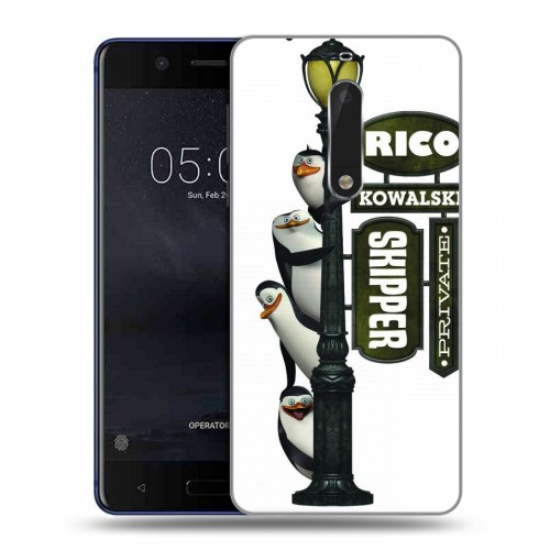 Дизайнерский пластиковый чехол для Nokia 5 Мадагаскар