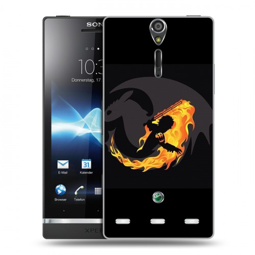 Дизайнерский пластиковый чехол для Sony Xperia S Как приручить дракона