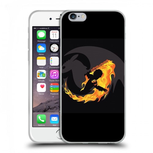 Дизайнерский пластиковый чехол для Iphone 6/6s Как приручить дракона