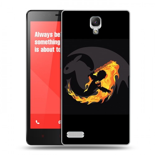 Дизайнерский силиконовый чехол для Xiaomi RedMi Note Как приручить дракона