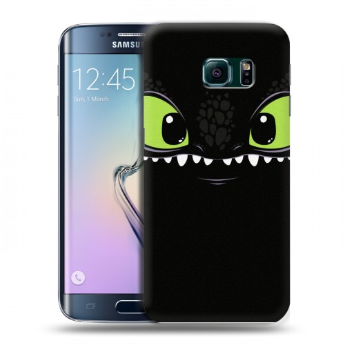 Дизайнерский пластиковый чехол для Samsung Galaxy S6 Edge Как приручить дракона