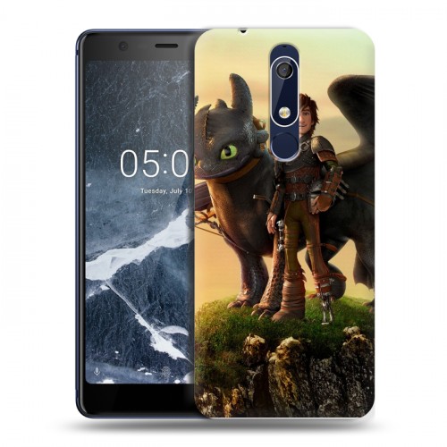 Дизайнерский пластиковый чехол для Nokia 5.1 Как приручить дракона