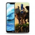 Дизайнерский силиконовый чехол для Nokia 5.1 Plus Как приручить дракона