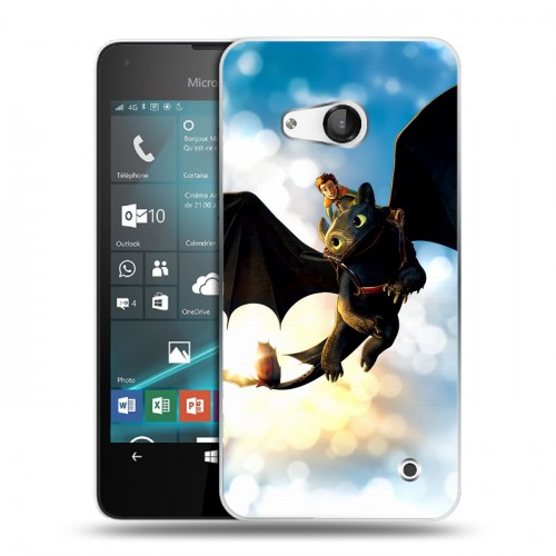 Дизайнерский пластиковый чехол для Microsoft Lumia 550 Как приручить дракона