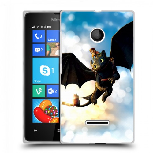 Дизайнерский пластиковый чехол для Microsoft Lumia 435 Как приручить дракона