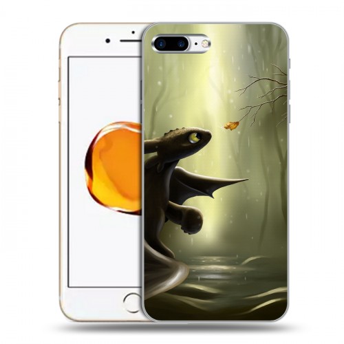 Дизайнерский силиконовый чехол для Iphone 7 Plus / 8 Plus Как приручить дракона