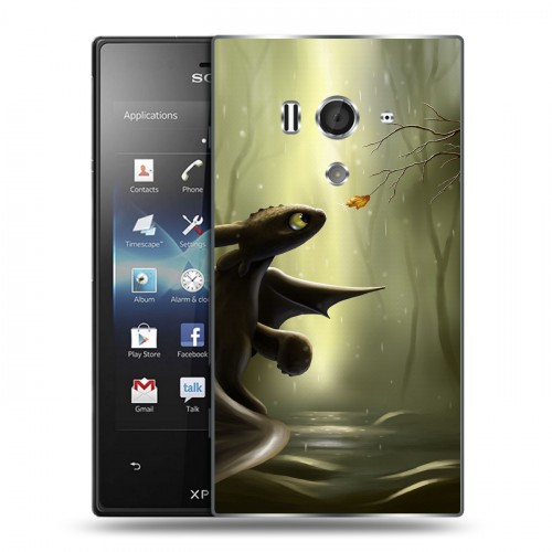 Дизайнерский пластиковый чехол для Sony Xperia acro S Как приручить дракона