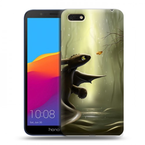 Дизайнерский пластиковый чехол для Huawei Honor 7A Как приручить дракона