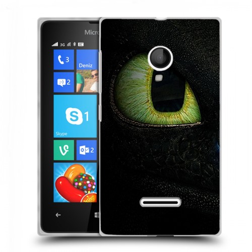 Дизайнерский пластиковый чехол для Microsoft Lumia 435 Как приручить дракона