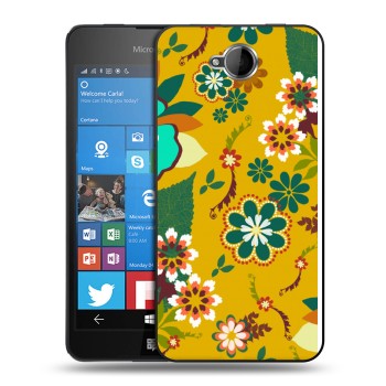 Дизайнерский силиконовый чехол для Microsoft Lumia 650 Цветочные паттерны (на заказ)