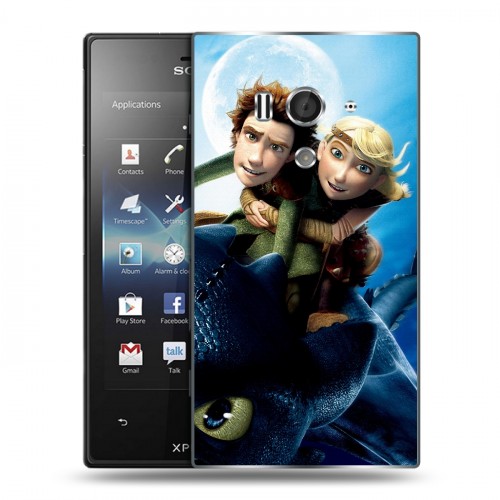 Дизайнерский пластиковый чехол для Sony Xperia acro S Как приручить дракона