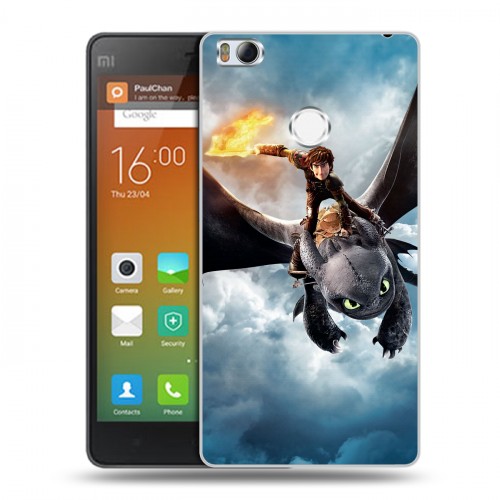 Дизайнерский силиконовый чехол для Xiaomi Mi4S Как приручить дракона