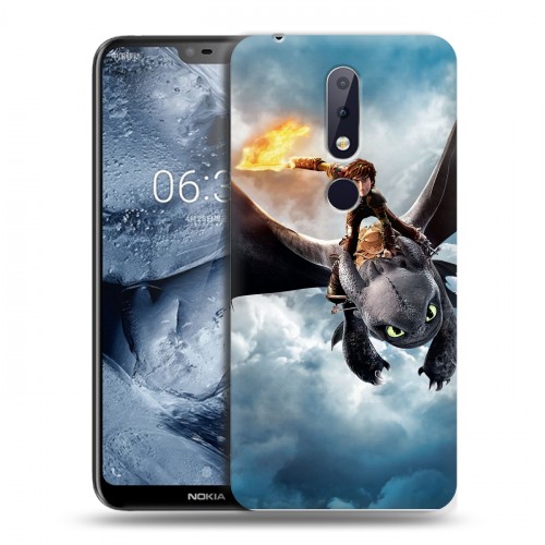 Дизайнерский пластиковый чехол для Nokia 6.1 Plus Как приручить дракона