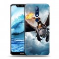 Дизайнерский силиконовый чехол для Nokia 5.1 Plus Как приручить дракона