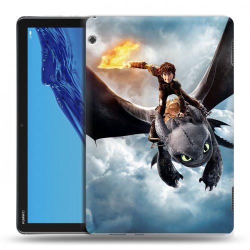 Дизайнерский силиконовый чехол для Huawei MediaPad T5 Как приручить дракона