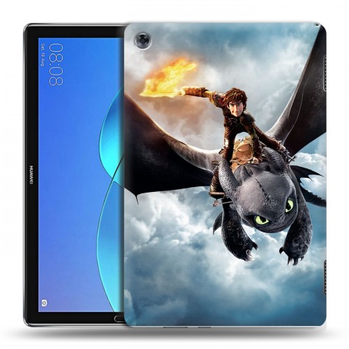 Дизайнерский силиконовый чехол для Huawei MediaPad M5 Lite Как приручить дракона