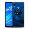 Дизайнерский пластиковый чехол для Huawei Y6 (2019) Как приручить дракона