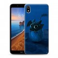 Дизайнерский силиконовый чехол для Xiaomi RedMi 7A Как приручить дракона