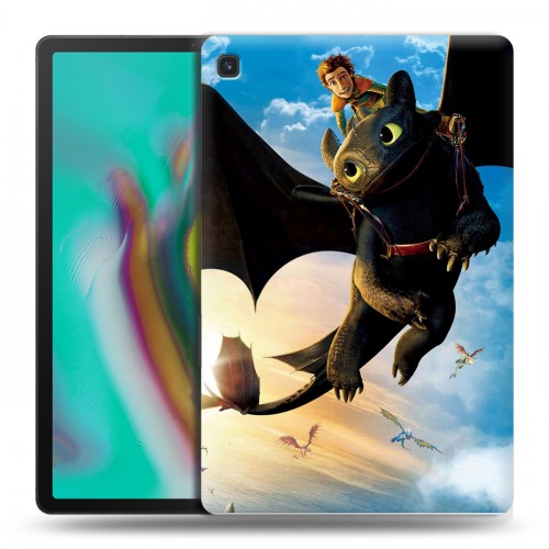 Дизайнерский пластиковый чехол для Samsung Galaxy Tab S5e Как приручить дракона