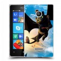 Дизайнерский пластиковый чехол для Microsoft Lumia 435 Как приручить дракона