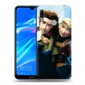 Дизайнерский пластиковый чехол для Huawei Y6 (2019) Как приручить дракона