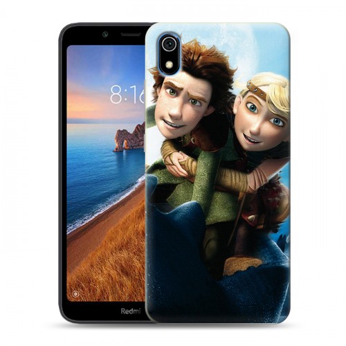 Дизайнерский силиконовый чехол для Xiaomi RedMi 7A Как приручить дракона