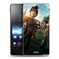 Дизайнерский пластиковый чехол для Sony Xperia TX Как приручить дракона