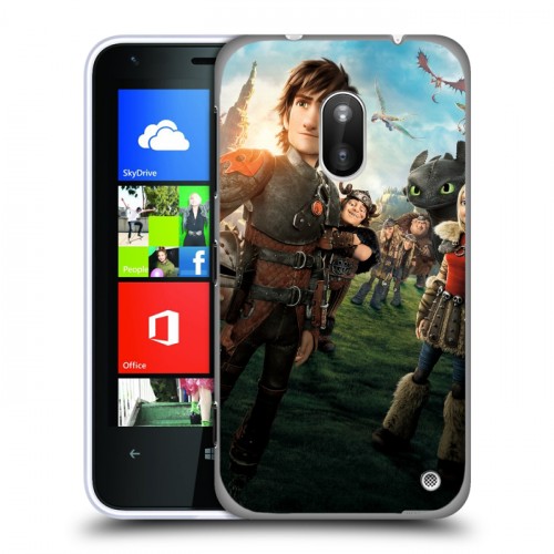 Дизайнерский пластиковый чехол для Nokia Lumia 620 Как приручить дракона