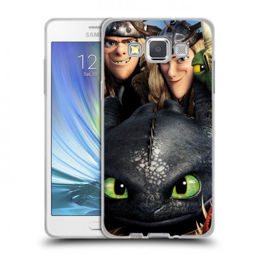 Дизайнерский пластиковый чехол для Samsung Galaxy A5 Как приручить дракона