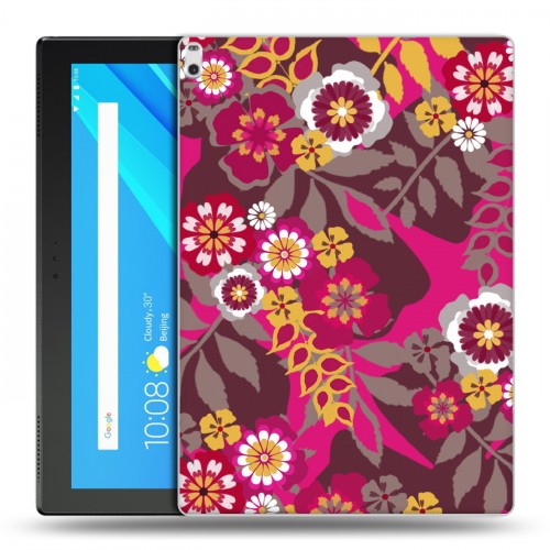Дизайнерский силиконовый чехол для Lenovo Tab 4 10 Plus Цветочные паттерны
