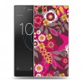 Дизайнерский пластиковый чехол для Sony Xperia L1 Цветочные паттерны