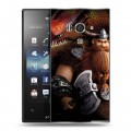 Дизайнерский пластиковый чехол для Sony Xperia acro S Как приручить дракона