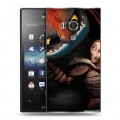 Дизайнерский пластиковый чехол для Sony Xperia acro S Как приручить дракона