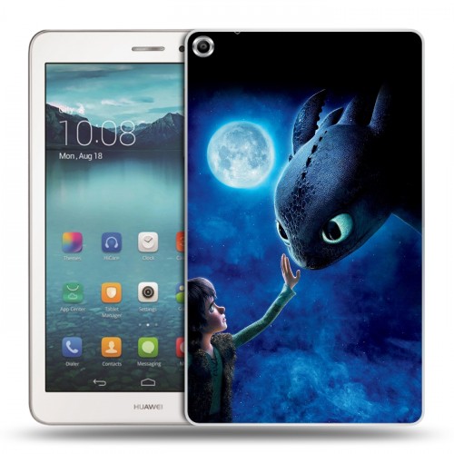 Дизайнерский силиконовый чехол для Huawei MediaPad T1 8.0 Как приручить дракона
