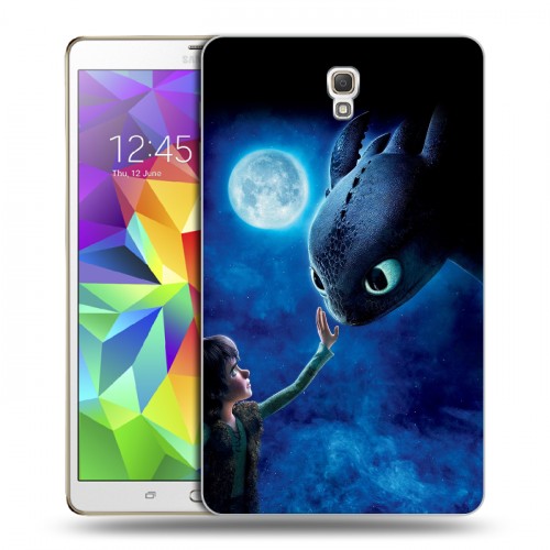 Дизайнерский силиконовый чехол для Samsung Galaxy Tab S 8.4 Как приручить дракона